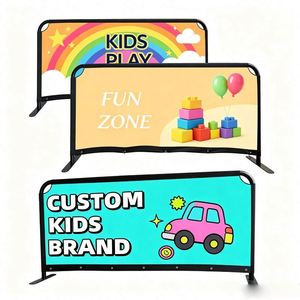 Outdoor Pedestrian Barrier Custom Printed Cafe Barrier Stand for Exhibition Advertising Trade Show Signage Wall with Bag - Product Image 1