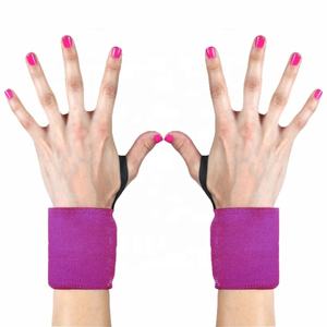 Vente en gros de dragonne robuste personnalisée pour l'haltérophilie Poignets pour femmes 18 pouces Poignets élastiques avec boucle de frappe - Product Image 2