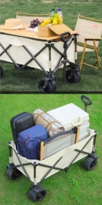 El remolque de mano de transporte pesado de gran capacidad más vendido, caravana de playa portátil, caja de herramientas de almacenamiento de viaje de jardín - Product Image 5