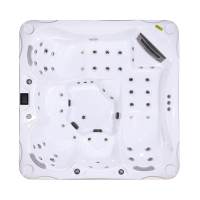 Spa de massage extérieur moderne en acrylique pour 5 personnes, autoportant, pour usage en villa