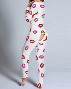 Pigiama San Valentino 2026 con Apertura Posteriore e Coda, Stampa Carina, Pezzo Unico per <span class=keywords><strong>Donna</strong></span> - Product Image 6