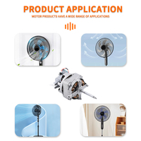 Motor Universal Potente y Duradero de Cobre Puro de 71*18mm, Monofásico, CA 220V, Eficiencia IE4, Inducción, 40-70W, para Ventilador de Mesa con Montaje en Pie