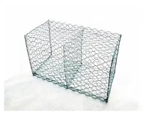 中国供应商2.7毫米镀锌编织丝网石笼篮框墙石笼