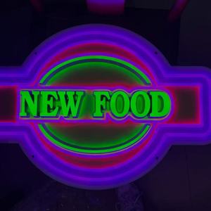 Insegna al Neon con Musica dal Vivo per Decorazione Murale, Insegna Luminosa a LED con Parole Musicali, Insegna al Neon Rosa, Insegna al Neon Blu con Lettere per Camera da Letto e Studio Musicale - Product Image 1