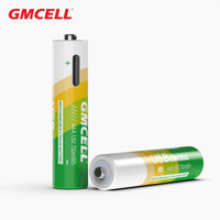 Baterías GMCELL 1,5 V 750mWh AAA con batería de iones de litio USB AA y baterías recargables AAA
