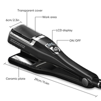 Lisseur et tondeuse à cheveux 2 en 1 professionnel automatique pour femmes, coupe-pointes fourchues, lisseur de cheveux en céramique portable
