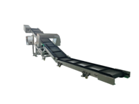 Convoyeur à bande réglable en acier inoxydable PP Focus Machinery pour l'élimination des copeaux et des métaux ferraille avec détecteur de métaux