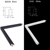 Bingkai Foto Kayu W20mm H30mm Hitam Putih Elegansi Nordik Minimalis Bahan Bingkai Kayu Pinus Solid untuk Pajangan Seni 2030