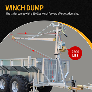 Prolongateur de bûche de remorque en acier revêtu de puissance 1.5mm Prise réglable en hauteur 400mm - Product Image 4