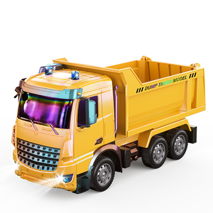 MILI estilo europeo 1:12 7-CH iluminación Control remoto recubierto con aerosol 2,4G frecuencia elevación ingeniería camión juguete - Product Image 3