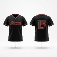 Kaus Softball Desain Tim Kustom Sublimasi Atasan Grosir Jersey Softball Softball