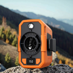 Taşınabilir 10000mAh bel klip elektrikli Fan Mini vücut Fan pil güç kaynağı ile gömlek serin açık kişisel Fan üzerine monte - Product Image 2