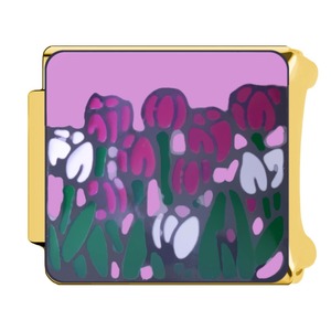 Très populaire de haute qualité plaqué or 18K motif fleur bracelet italien breloque bijoux de bricolage - Product Image 6