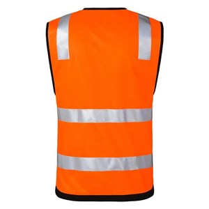 <span class=keywords><strong>Gilet</strong></span> de sécurité réfléchissant imperméable 100% polyester <span class=keywords><strong>gilet</strong></span> de travail haute visibilité pour les travailleurs de nuit de cyclisme de construction - Product Image 3
