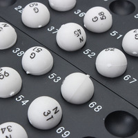 Jeu de bingo traditionnel, loterie, jeu familial, cage, boules, cartes, compteurs, jeu de bingo de fête, jeu de boules porte-bonheur