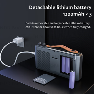 SANSUI F50 <span class=keywords><strong>Radio</strong></span> FM Portatile con Display Video, Altoparlanti Wireless, Doppio Slot per Scheda TF, Lettore Musicale MP4, E-Book - Product Image 6