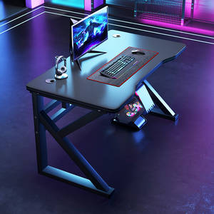 Commercio all'ingrosso di alta qualità per la casa PC <span class=keywords><strong>scrivania</strong></span> da gioco a buon mercato per Computer ergonomico legno superiore nero <span class=keywords><strong>scrivania</strong></span> da gioco - Product Image 4