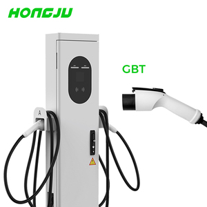 Thương mại AC gbt 7kW kép sạc kết nối với <span class=keywords><strong>4.3</strong></span> inch màn hình cảm ứng nhanh EV Tầng-đứng Trạm Sạc - Product Image 1