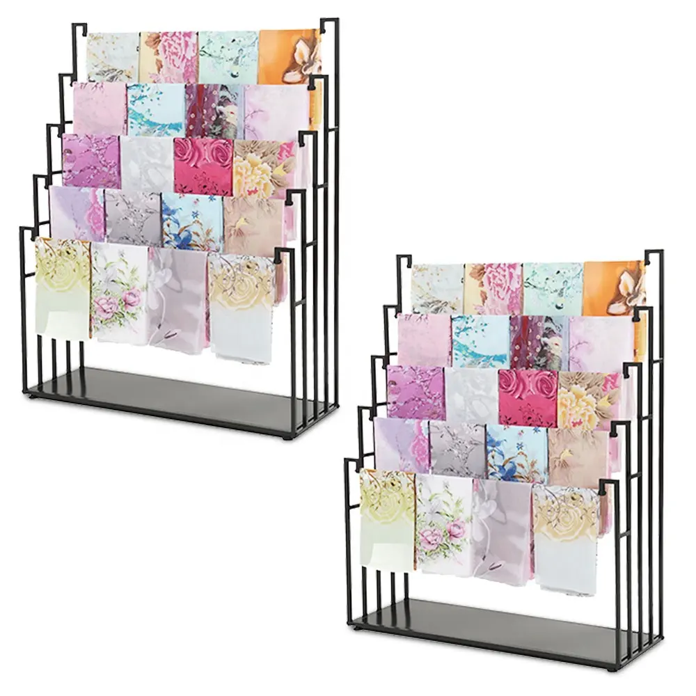 New Arrival Boutique Retail Store Boden stehender Schal Display Rack Metall hängender Schal Rack Stand