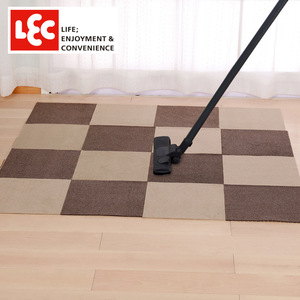 Tapis de sol rectangulaire Lec, brun foncé beige, antidérapant, pour salon, chambre à coucher, salle de bain - Product Image 2