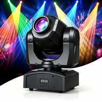 Projecteur de scène LED mobile 60W DMX512, 8 gobos et 8 couleurs, activé par le son, 540° °   Pan & 270 °   Éclairage DJ inclinable pour mariages