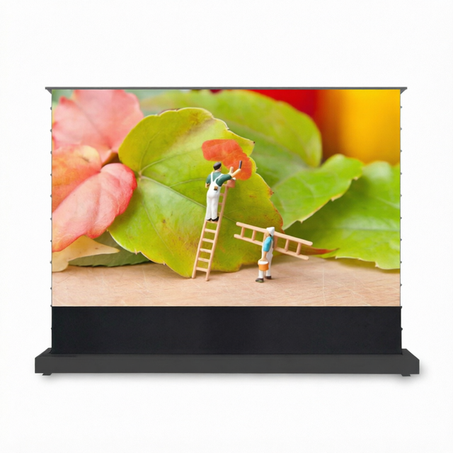 72inch CBSP Floor Rising Electric Projector Screen UST ALR Laser Tab Tension Home Theater Motorized 4K 16:9 Portable Projection