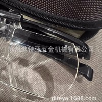 Lunettes grossissantes Trusco Nakayama à porter sur les oreilles, grossissement 1,6x, monture noire, pour broderie, tatouage, lecture, fabriquées au Japon