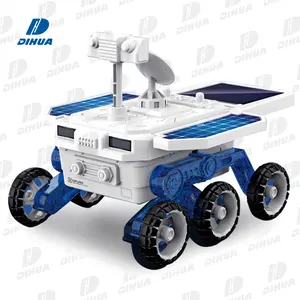 Science Solar Powered Toys Eco-Engineering STEM Toys Solar Rover Kit DIY Solar Power Mars Exploration Car 4x4 6 Wheels