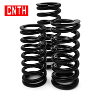 Ressort de compression en spirale sans fin en métal noir de haute qualité, ressort vibrant industriel, robuste pour le contrôle de la charge et le soutien