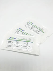 Benang Bedah Nilon RTMED Non-Absorptif Monofilamen Warna Hitam dan Putih - Product Image 2