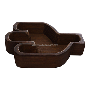 Ciotole in Legno a Forma di Cactus FORHER, Ciotole Artigianali per Candele, Ciotola in Legno per Candele di Soia - Product Image 3