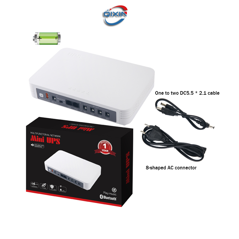 Mini 10000mAh Uninterruptible Power Supply (UPS) for WIFI Router Modem 5V/9V/12V/15V/24V Online DC UPS Three Phase