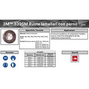 Discos de Lija de Tela con Óxido de Aluminio 3M SM339 de 30 mm/15 mm, Resistentes al Agua, para Lijadoras, PN 64482 - Product Image 1