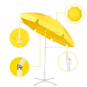 Sombrilla plegable portátil para exteriores, parasol grande de diseño personalizado, color amarillo, para patio, piscina, sol, playa, gran oferta - Product Image 4