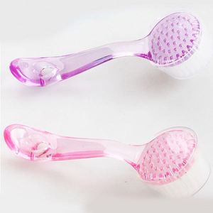 Brosse de nettoyage de poussière en plastique d'art d'ongle professionnel tête ronde maquillage brosse de lavage manucure pédicure outils d'ongle - Product Image 4
