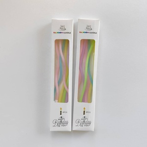 Venda Quente: Velas de Parafina Ecológicas, Não Tóxicas, Sem Perfume, Coloridas, Românticas, em Formato de Lápis, Feitas à Mão para Crianças e Ano Novo - Product Image 2