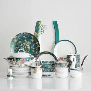 Service de Table en Porcelaine Fine de Haute Qualité – Assiettes, Bols et Cuillères en Céramique Chinoise - Product Image 2