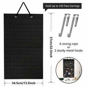 Earring Organizer Hanging Earring <b>Holder</b> Holds up to 330 Pairs Soft Felt Wall Mount Earring Display <b>Holder</b> Stud - Product Image 2