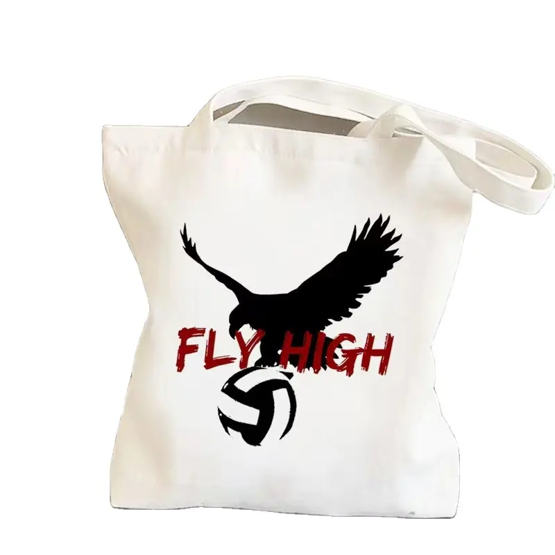 Özel Logo baskılı haftasonu alışveriş boy pamuk tuval aktif yaşam tarzı spor salonu için sportif Tote çanta