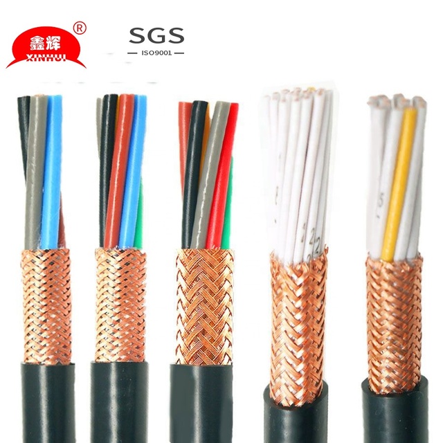 RVVP Shielded Cable 2/3/4/5/6/7/8/10 Cores Copper PVC Insulated Control Line Signal Wire 450/750V Telecommunication Use