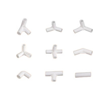 Connecteur en T pp à 3 voies personnalisé-Raccord de tuyau à angle droit pour accessoires de tente et plomberie connecteur pp 3 voies