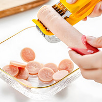 Moderne Snijder voor Banaan, Ham, Fruit - Dunne Handmatige Creatieve Multifunctionele Snijder voor Meloen, Plastic, 201 Roestvrijstalen Lemmet