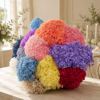 Bouquet de fleurs séchées d'hortensia éternel, arrangement floral préservé, décoration de mariage et de maison, vente en gros directe usine Yunnan