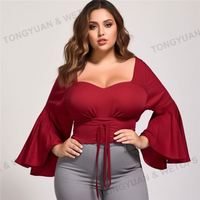 Tallas grandes Ropa a granel Blusas Big Bale Más barato Proveedores al por mayor Curve Robe Mujeres Vestidos Crop Top Fabricante