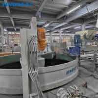 Ligne de production de pierre de quartz en marbre artificiel Sinone, mélangeur annulaire, machine à mélangeur annulaire pour dalle multicolore