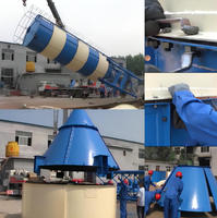 Silo en acier à volume maximal de 300T, hautement personnalisable, pour le stockage de ciment en vrac, de cendres volantes et de sable de silice, avec système de fixation par boulons