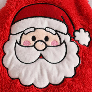 Baby Girl Weihnachten Lebkuchen Weihnachts mann Rock Anzug Langarm Ha Kleid mit träger losem Rock 3 Stück Set Baumwoll stoff Fleece - Product Image 6