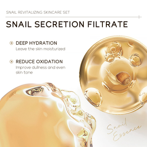 Anti-oxydation, uniformisation du teint, hydratation, réduction des ridules, soin du visage, 3 pièces, LAIKOU SNAIL, ensemble de soins revitalisants pour la peau - Product Image 3