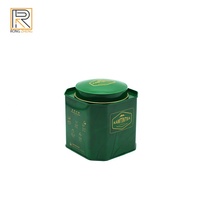 Boîte de thé octogonale de luxe en fer blanc avec couvercle, emballage hermétique premium pour chocolat, biscuits, café Darjeeling en vrac