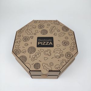 <span class=keywords><strong>Caja</strong></span> de Pizza Octogonal Corrugada, Empaque de Pizza Redondo de Cartón Personalizado, <span class=keywords><strong>Caja</strong></span> de Entrega de Pizza Desechable para Llevar - Product Image 5